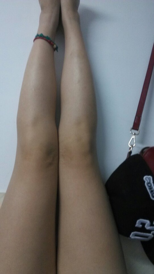【晒腿】够肥吧，哈哈哈哈_来自小小小娜娜的自拍私房照分享